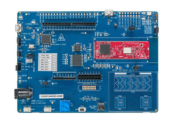 CY8CKIT-064S0S2-4343W एम्बेडेड सॉल्यूशंस 2.4GHz PSOCTM 6 BT 5.0 आरएफ ट्रांससीवर मूल्यांकन बोर्ड
