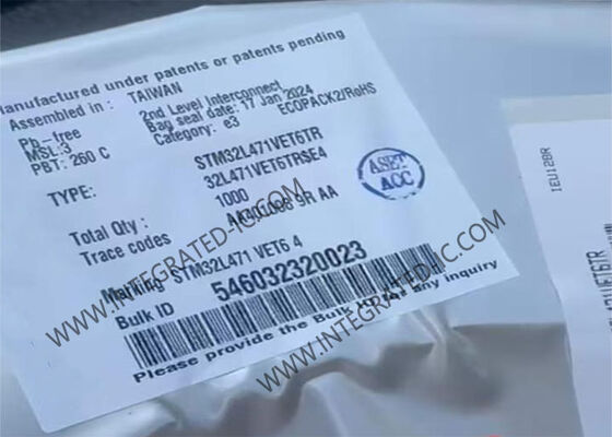 LQFP100 पैकेज में STM32L471VET6 80MHz 32-बिट ARM Cortex-M4 माइक्रोकंट्रोलर MCU