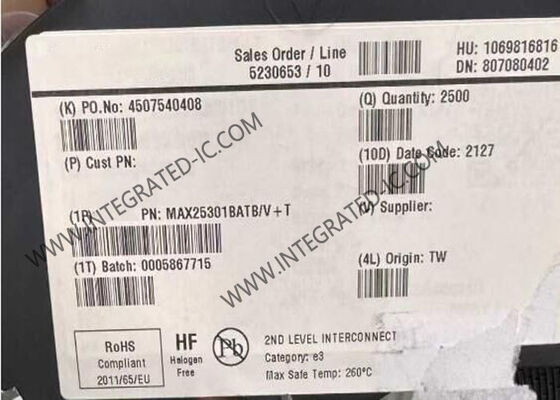 MAX25301BATB ऑटोमोटिव रैखिक वोल्टेज नियामक TDFN-10 पैकेज में एकीकृत सर्किट चिप