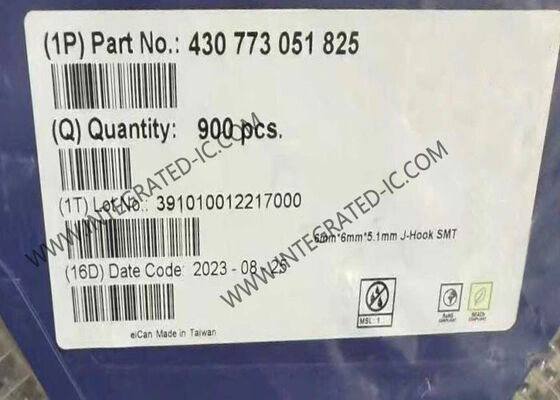 430773051825 WS-TASV Series Hermetic Tactile Switch SPST-NO with 250 gf Operating Force and 12 VDC Voltage Rating