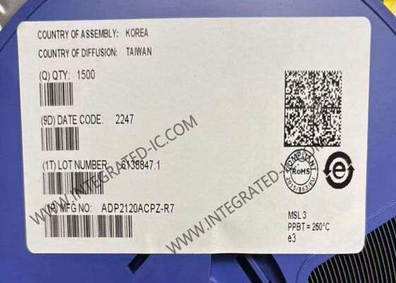 ADP2120ACPZ इंटीग्रेटेड सर्किट चिप 1.25A 1.2MHz सिंक्रोनस स्टेप-डाउन डीसी-टू-डीसी रेगुलेटर लो क्विसेंट करंट के साथ