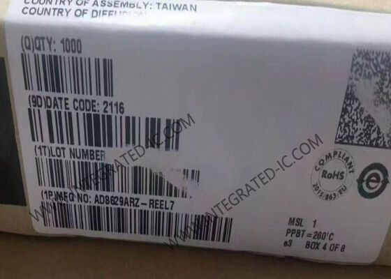 AD8629ARZ इंटीग्रेटेड सर्किट चिप 2.5MHz जीरो-ड्रिफ्ट ऑपरेशनल एम्पलीफायर रेल-टू-रेल इनपुट और लो बायस करंट के साथ