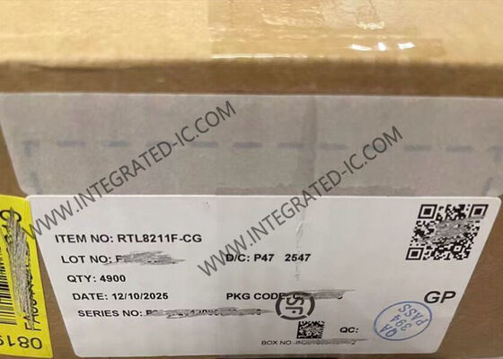 RTL8211F-CG ईथरनेट आईसी एकीकृत 10/100/1000M ईथरनेट ट्रांससीवर QFN40 पैकेज और IEEE 802.3 अनुपालन के साथ