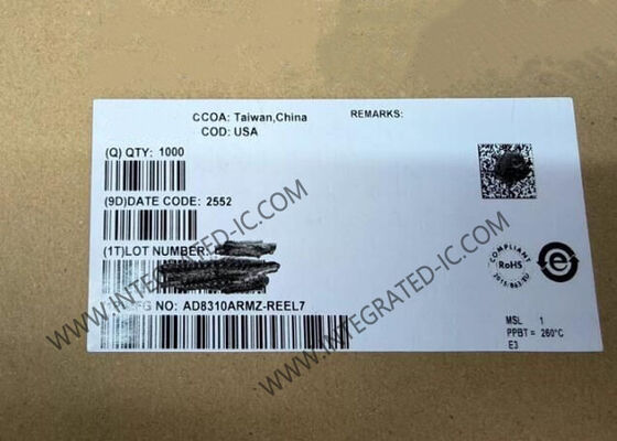 AD8310ARMZ इंटीग्रेटेड सर्किट चिप 95dB लॉगरिदमिक एम्पलीफायर MSOP8 RF पावर डिटेक्टर