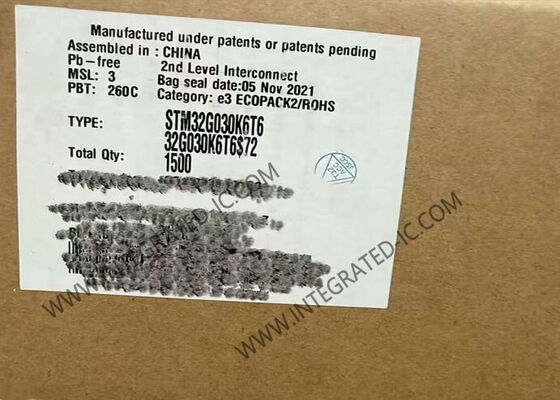 STM32G030K6T6 माइक्रोकंट्रोलर एमसीयू उच्च-प्रदर्शन 32-बिट 64MHz आर्म कॉर्टेक्स-M0+ माइक्रोकंट्रोलर