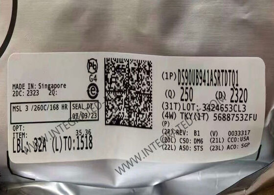 DS90UB941ASRTDTQ1 इंटीग्रेटेड सर्किट चिप 2K डीएसआई टू एफपीडी-लिंक III सीरियलाइज़र