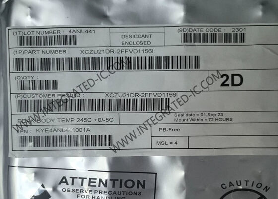 XCZU21DR-2FFVD1156I 775MHz फील्ड प्रोग्राम करने योग्य गेट सरणी 16nm FinFET और क्वाड-कोर ARM कॉर्टेक्स-A53 Zynq UltraScale+ MPSoC के साथ