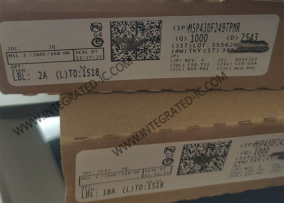 MSP430F249TPMR 16-बिट माइक्रोकंट्रोलर MCU 16MHz गति, अल्ट्रा-लो पावर और 60KB फ्लैश मेमोरी के साथ