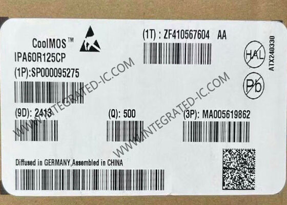 IPA60R125CP 650V CoolMOS™ N-चैनल पावर MOSFET ट्रांजिस्टर 25A सतत ड्रेन करंट के साथ