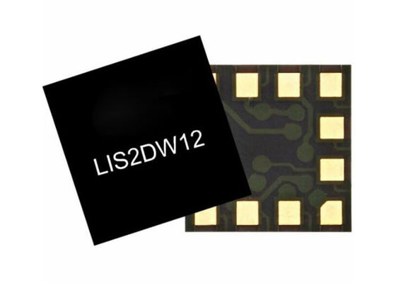 LIS2DW12 सेंसर आईसी 3-एक्सिस लीनियर एक्सेलेरोमीटर, अल्ट्रा-लो पावर खपत, हाई शॉक सर्वाइवेबिलिटी और मल्टीपल ऑपरेटिंग मोड के साथ