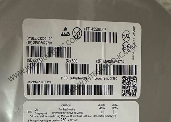 वायरलेस कम्युनिकेशन मॉड्यूल CYBLE-022001-00 BT PRoC मॉड्यूल 2.4GHz ट्रांससीवर मॉड्यूल