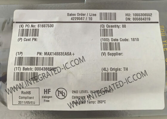 एकीकृत सर्किट चिप MAX14883EASA 1Mbps 130mV CAN ट्रांससीवर IC SOIC8