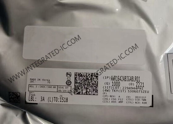 माइक्रोकंट्रोलर MCU AWR1642ABIGABLRQ1 32-बिट सिंगल-चिप FMCW रडार सेंसर