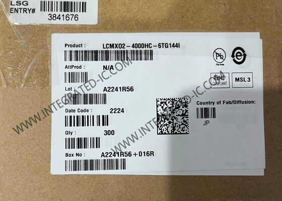 फील्ड प्रोग्राम करने योग्य गेट सरणी LCMXO2-4000HC-6TG144I TQFP144 388MHz 540LAB FPGA चिप