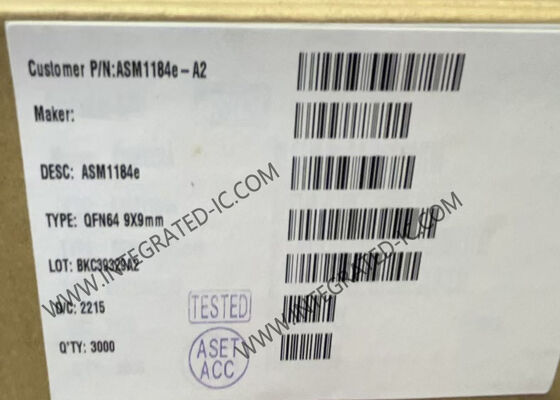 ASM1184E इंटीग्रेटेड सर्किट चिप PCIe ब्रिज चिप PCIe x1 Gen2 QFN-64 पैकेज और I2C इंटरफ़ेस के साथ