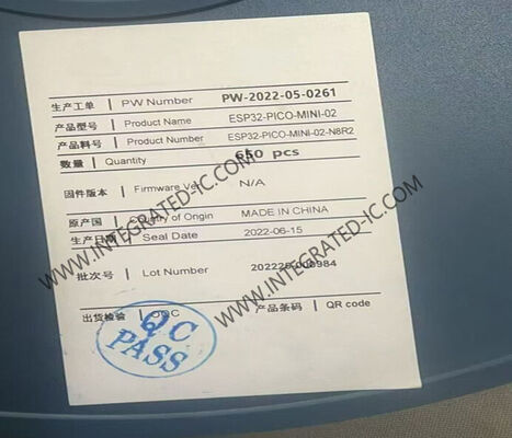 वायरलेस कम्युनिकेशन मॉड्यूल ESP32-PICO-MINI-02-N8R2 सामान्य प्रयोजन दोहरी कोर 32 बिट वाईफाई BLE MCU मॉड्यूल