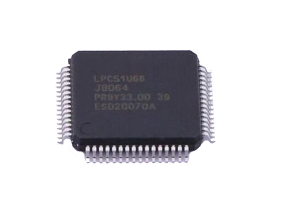 एकीकृत LPC51U68JBD64 एंबेडेड एआरएम कोर्टेक्स चिप्स LPC51U68 LQFP64