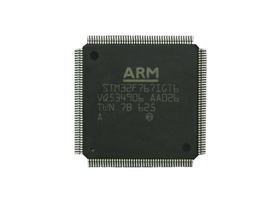 216MHz इंटीग्रेटेड सर्किट चिप STM32F767IGT6 32-बिट माइक्रोकंट्रोलर IC 176-LQFP