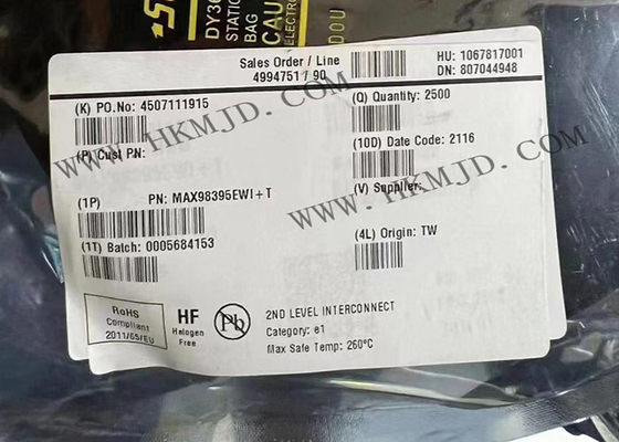 एकीकृत सर्किट चिप MAX98395EWI 1 चैनल डिजिटल इनपुट वर्ग DG एम्पलीफायर XFBGA28