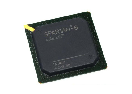फील्ड प्रोग्राम करने योग्य गेट सरणी XC6SLX45T-2CSG484I 484CSPBGA स्पार्टन 6 LXT FPGA चिप