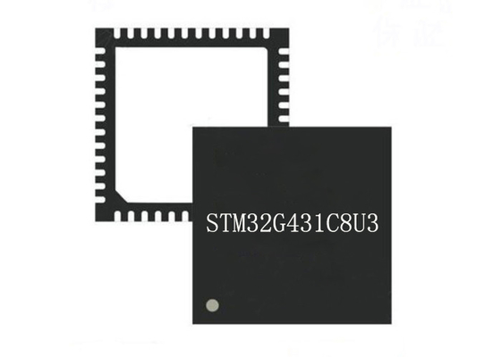 माइक्रोकंट्रोलर MCU STM32G431C8U3 48UFQFN 32 बिट सिंगल कोर माइक्रोकंट्रोलर चिप