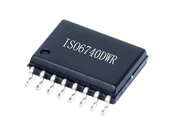 4 चैनल डिजिटल आइसोलेटर्स ISO6740DWR 50Mbps इंटीग्रेटेड सर्किट चिप 16-SOIC