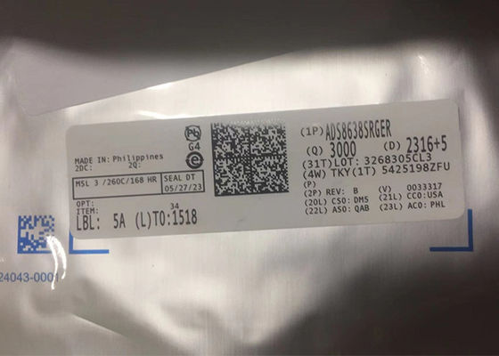 8-चैनल ADS8638SRGER 12-बिट एसएआर एनालॉग टू डिजिटल कन्वर्टर 24-वीक्यूएफएन आईसी चिप्स