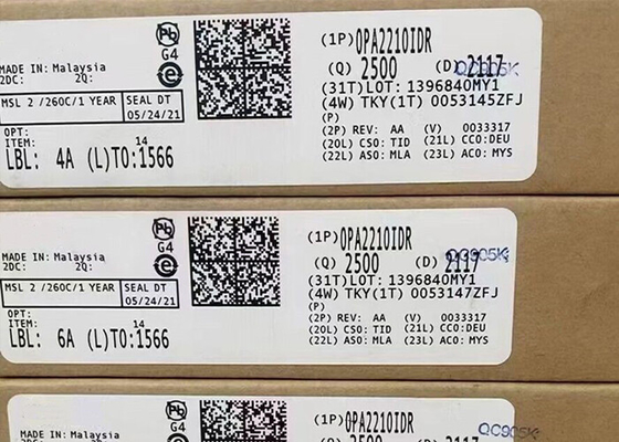 कम शक्ति OPA2210IDR 36V परिचालन एम्पलीफायर IC 8-SOIC एकीकृत सर्किट चिप