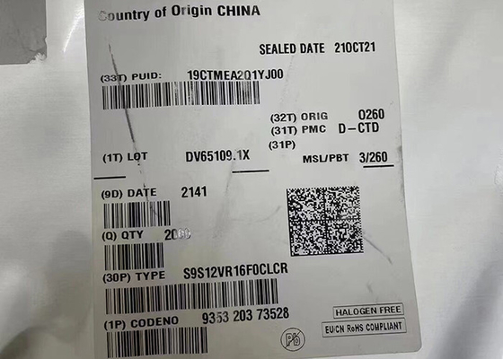 माइक्रोकंट्रोलर एमसीयू S9S12VR16F0CLCR 25MHz S12VR मिश्रित सिग्नल माइक्रोकंट्रोलर 32-LQFP