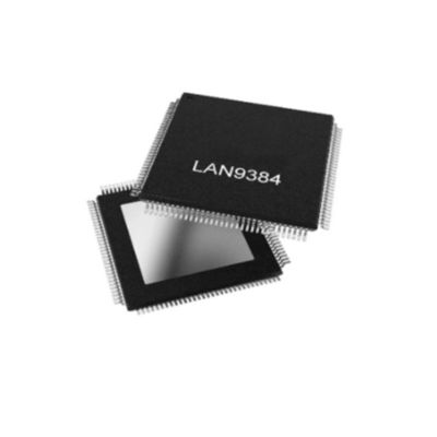 Ethernet IC LAN9384T-V/6XXVAO 100BASE-T1 गीगाबिट ईथरनेट स्विच IC