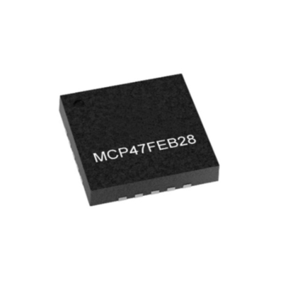 एकीकृत सर्किट चिप MCP47FEB28-E/MQ EEPROM और I2C इंटरफ़ेस के साथ 12-बिट डीएसी