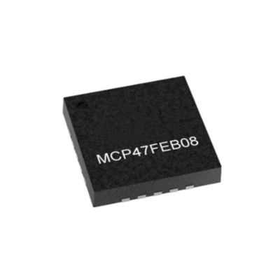 एकीकृत सर्किट चिप MCP47FEB08-E/MQ 8-बिट डिजिटल टू एनालॉग कन्वर्टर्स QFN-20