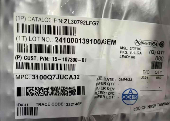 ZL30792LF ईथरनेट आईसी IEEE 1588 और सिंक्रोनस ईथरनेट पैकेट क्लॉक नेटवर्क सिंक्रनाइज़र