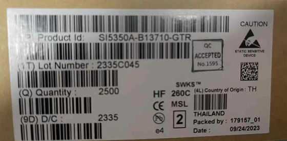 SI5350A-B13710-GTR एकीकृत सर्किट चिप CMOS घड़ी जनरेटर 10-MSOP