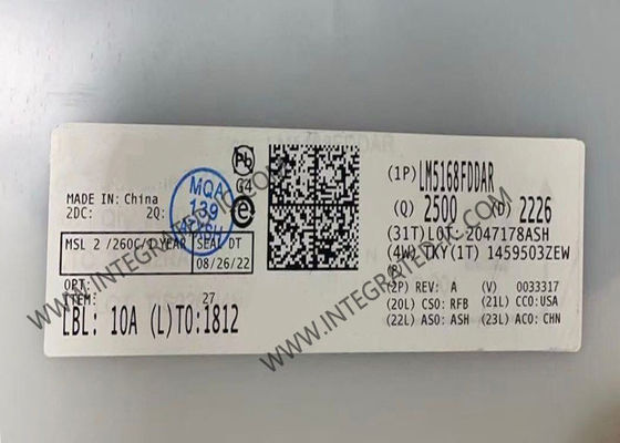 LM5168FDDAR एकीकृत सर्किट चिप स्टेप-डाउन कन्वर्टर विथ फ्लाई-बकTMकन्वर्टर कैपेसिटी