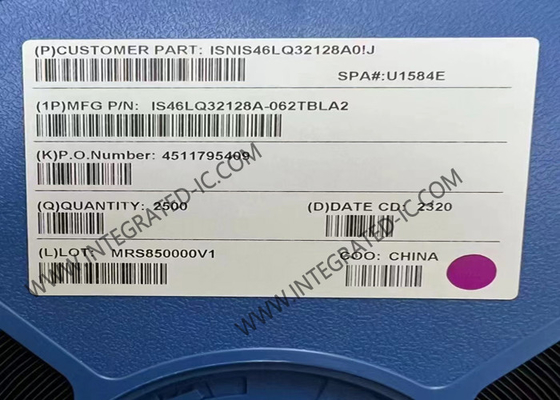 स्मृति आईसी चिप IS46LQ32128A-062TBLA2 4Gbit 1.6GHz 3.5ns SDRAM मोबाइल मेमोरी आईसी