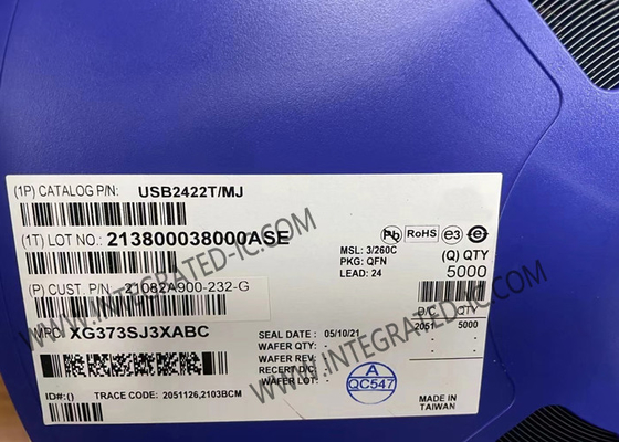 USB2422T/MJ एकीकृत सर्किट चिप 2-पोर्ट USB 2.0 हाई-स्पीड हब नियंत्रक QFN-24