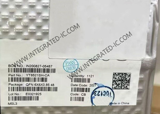 ईथरनेट आईसी YT8521SH-CA सिंगल-पोर्ट 1000M ईथरनेट PHY लेयर चिप QFN48