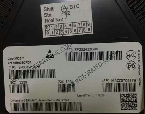 एकीकृत सर्किट चिप IPT60R035CFD7 109nC 351W पावर MOSFET ट्रांजिस्टर HSOF8