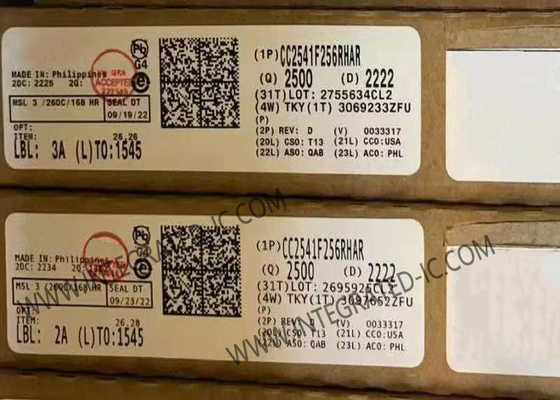 CC2541F256RHAR BT IC 2.4GHz BT कम ऊर्जा और मालिकाना वायरलेस MCU VQFN-40