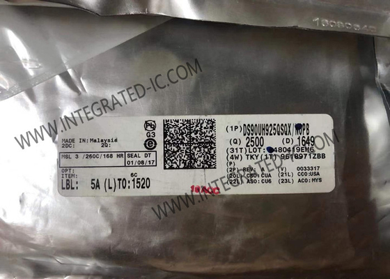 DS90UH925QSQX एकीकृत सर्किट चिप 24-बिट रंग FPD-लिंक III HDCP के साथ सीरियलाइज़र