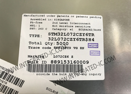 STM32L072CZY6TR माइक्रोकंट्रोलर MCU अल्ट्रा-लो-पावर आर्म कॉर्टेक्स-M0+ 32MHz 32-बिट MCU