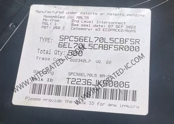 माइक्रोकंट्रोलर MCU चिप SPC56EL70L5CBFSR 32-बिट पावर आर्किटेक्चर माइक्रोकंट्रोलर