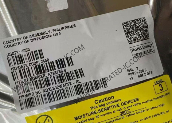 ADXL312WACPZ सेंसर आईसी अल्ट्रा लो पावर 3-अक्ष डिजिटल एक्सेलेरोमीटर LFCSP-32