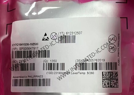 CY7C1041G30-10ZSXI मेमोरी आईसी चिप उच्च प्रदर्शन 4 एमबीआईटी फास्ट एसआरएएम मेमोरी समानांतर इंटरफ़ेस के साथ
