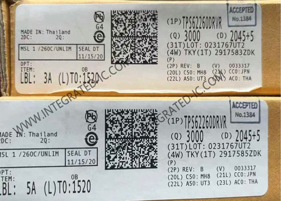 TPS62260DRVR एकीकृत सर्किट चिप 600mA सिंक्रोनस स्टेप डाउन कन्वर्टर WSON-6
