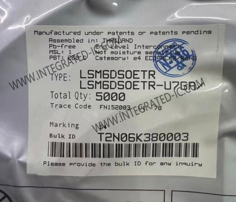 LSM6DSOETR सेंसर IC 6-अक्ष IMU LGA-14L iNEMO 6DoF जड़ता माप इकाई