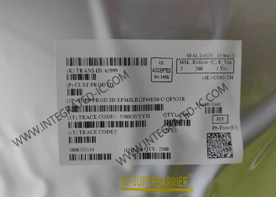 EFM8LB12F64ES0-C-QFN32R माइक्रोकंट्रोलर MCU 72 MHz 8-बिट माइक्रोकंट्रोलर QFN-32 पैकेज