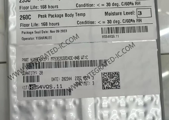 MT53E2G32D4DE-046 WT:C मेमोरी आईसी चिप 64Gbit समानांतर DRAM LPDDR4X मेमोरी आईसी TFBGA200