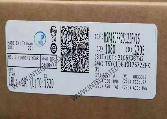MSP430FR2512IPW16 माइक्रोकंट्रोलर MCU कैपेसिटिव टच सेंसिंग मिश्रित सिग्नल माइक्रोकंट्रोलर